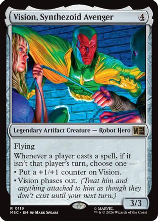 Vision, Synthezoid Avenger (MSH-119) - Marvel Super Heroes