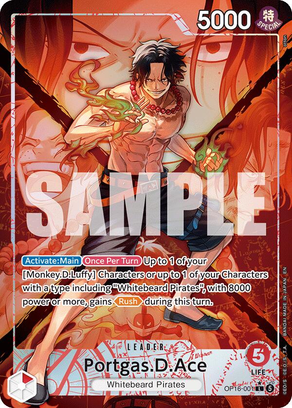 Portgas.D.Ace (001) (Alternate Art) - OP16-001 - (The Time of Battle)