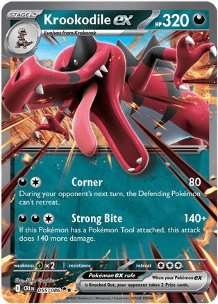 Krookodile ex (55/null) - ME04 Chaos Rising Holofoil