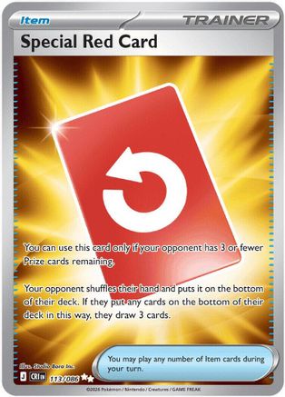 Special Red Card - 113/086 113 - ME04 Chaos Rising Holofoil