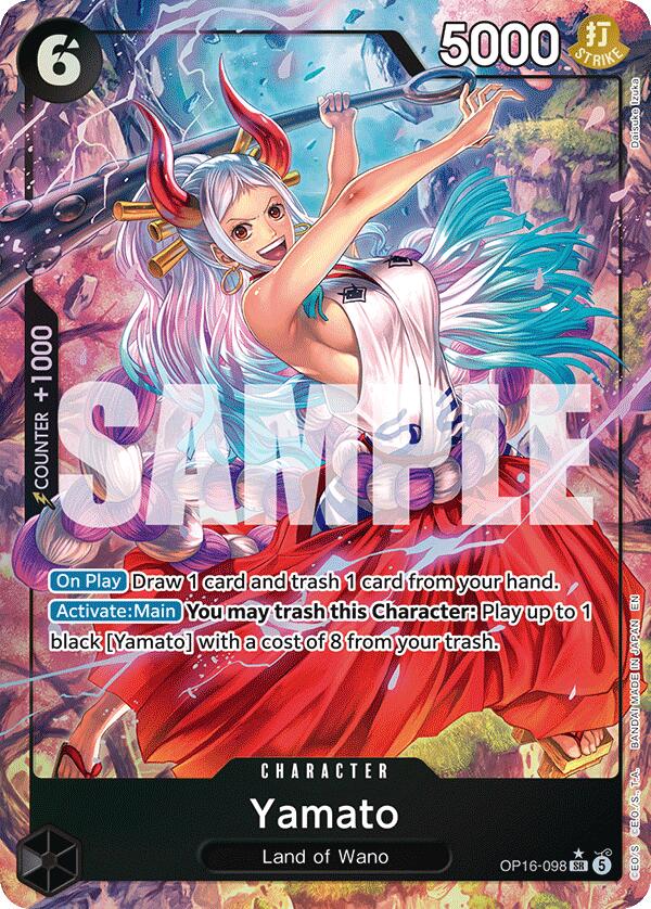 Yamato (098) (Alternate Art) - OP16-098 - (The Time of Battle)