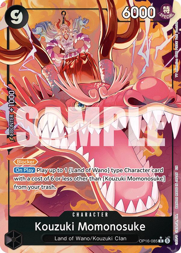 Kouzuki Momonosuke (085) (Alternate Art) - OP16-085 - (The Time of Battle)