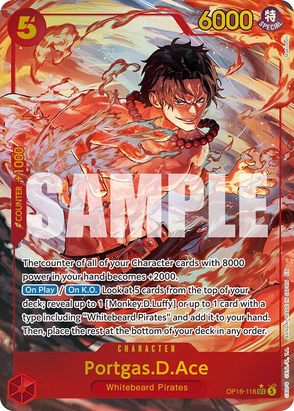 Portgas.D.Ace (118) (Alternate Art) - OP16-118 - (The Time of Battle)