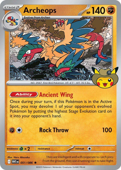 Archeops - 051 (Fossil Museum Exclusive) - 051/086 - (ME: Mega Evolution Promo)