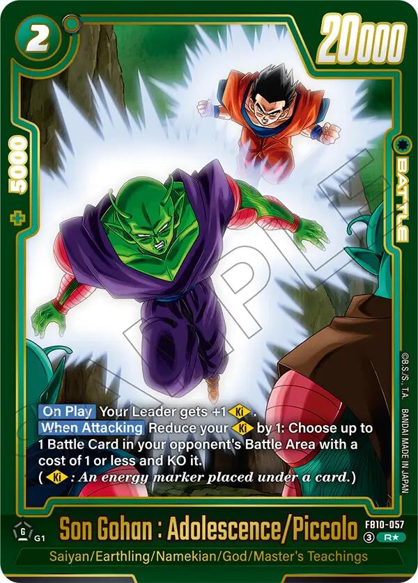 Son Gohan : Adolescence/Piccolo (Alternate Art) [FB10 - FB10-057]