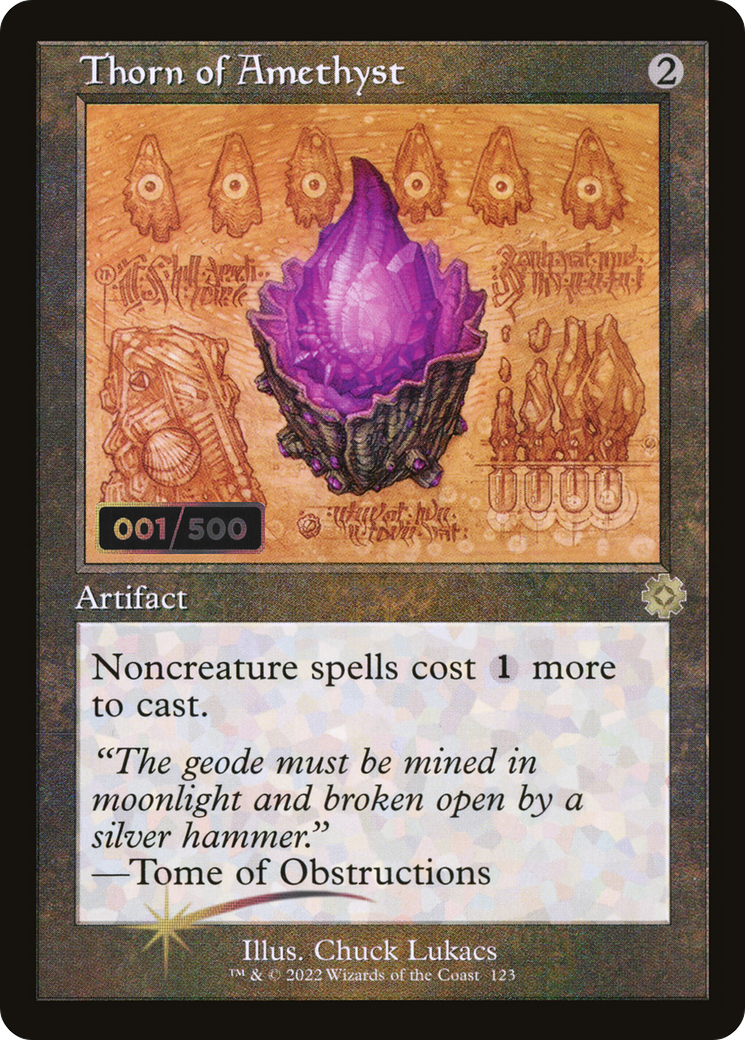 Thorn of Amethyst (BRR-123Z) - The Brothers' War Retro Artifacts Foil