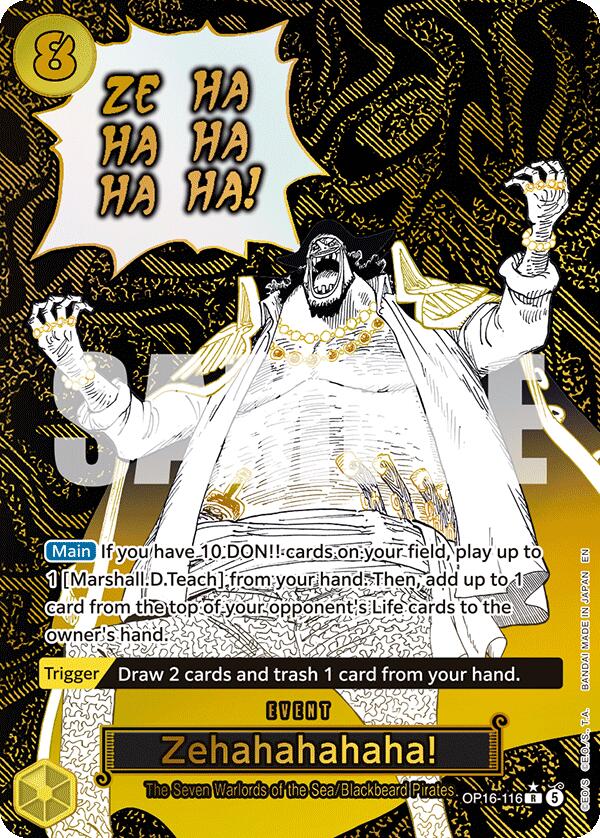 Zehahahahaha! (Alternate Art) - OP16-116 - (The Time of Battle)