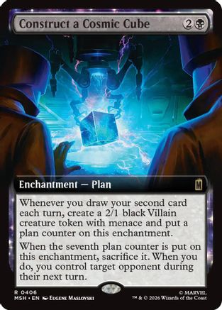 Construct a Cosmic Cube (Extended Art) (MSH-406) - Marvel Super Heroes Foil