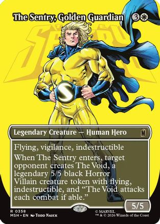 The Sentry, Golden Guardian (Borderless) (MSH-358) - Marvel Super Heroes