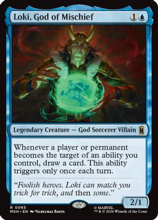 Loki, God of Mischief (MSH-065) - Marvel Super Heroes Foil