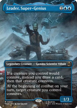 Leader, Super-Genius (Borderless) (MSH-330) - Marvel Super Heroes Foil