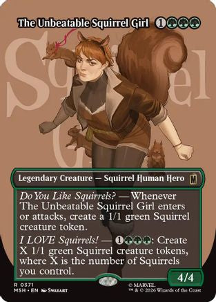 The Unbeatable Squirrel Girl (Borderless) (MSH-371) - Marvel Super Heroes Foil