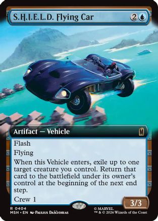 S.H.I.E.L.D. Flying Car (Extended Art) (MSH-404) - Marvel Super Heroes Foil