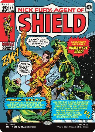 Nick Fury, Agent of SHIELD (Borderless) (0389) (MSH-389) - Marvel Super Heroes Foil