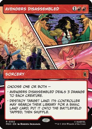 Avengers Disassembled (Borderless) (MSH-302) - Marvel Super Heroes