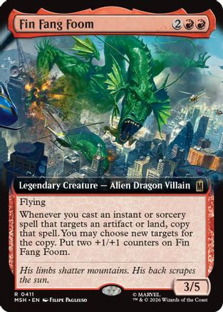 Fin Fang Foom (Extended Art) (MSH-411) - Marvel Super Heroes