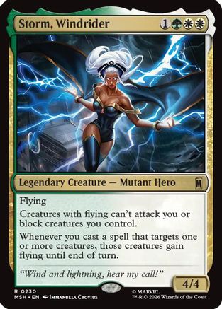 Storm, Windrider (MSH-230) - Marvel Super Heroes Foil