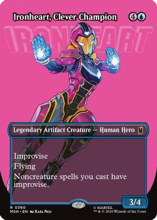 Ironheart, Clever Champion (Borderless) (MSH-360) - Marvel Super Heroes Foil
