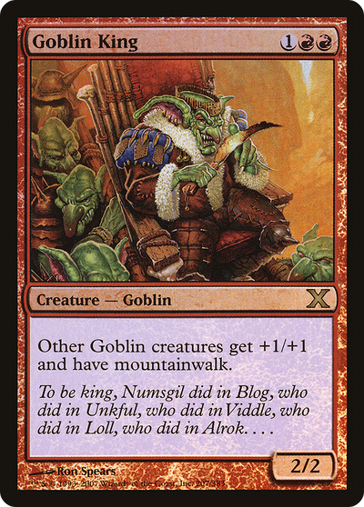 Goblin King (10E-207â˜…) - Tenth Edition Foil