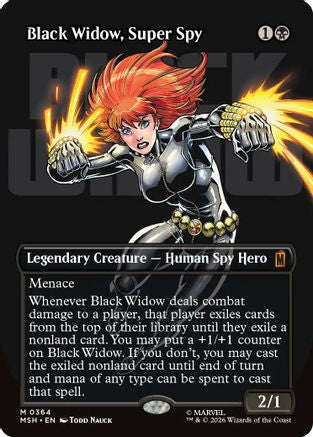 Black Widow, Super Spy (Borderless) (0364) (MSH-364) - Marvel Super Heroes