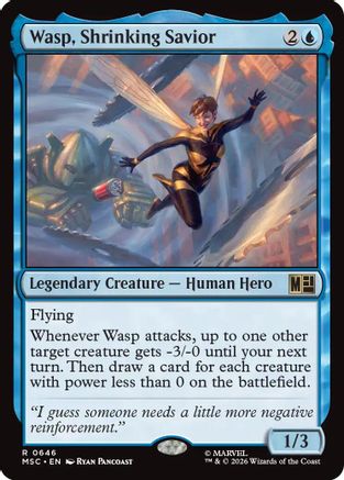 Wasp, Shrinking Savior (MSC-646) - Commander: Marvel Super Heroes