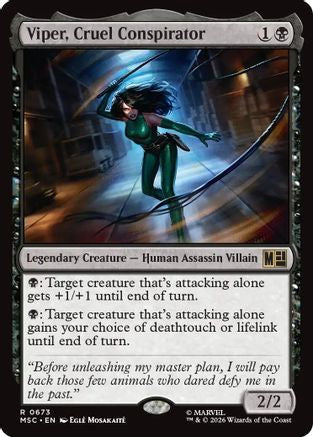 Viper, Cruel Conspirator (MSC-673) - Commander: Marvel Super Heroes