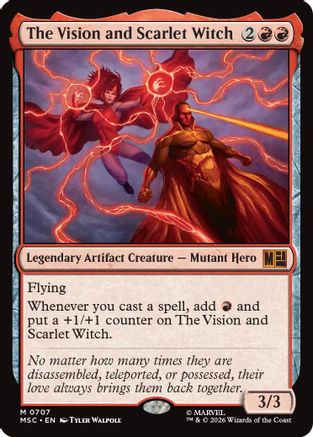 The Vision and Scarlet Witch (MSC-707) - Commander: Marvel Super Heroes