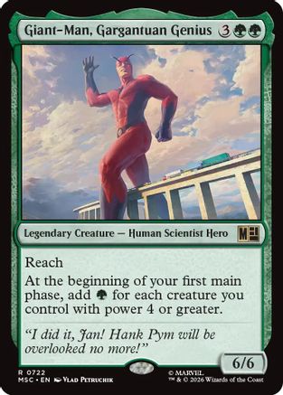Giant-Man, Gargantuan Genius (MSC-722) - Commander: Marvel Super Heroes