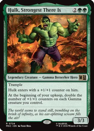 Hulk, Strongest There Is (MSC-724) - Commander: Marvel Super Heroes