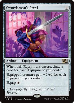 Swordsman's Steel (MSC-752) - Commander: Marvel Super Heroes
