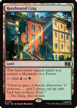 Rootbound Crag (MSC-261) - Commander: Marvel Super Heroes
