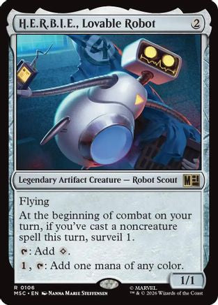 H.E.R.B.I.E., Lovable Robot (MSC-106) - Commander: Marvel Super Heroes