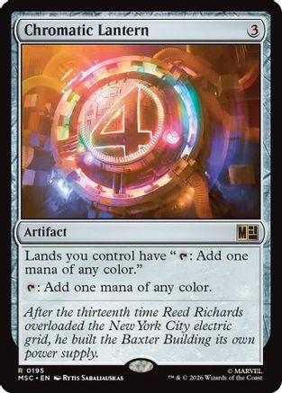 Chromatic Lantern (MSC-195) - Commander: Marvel Super Heroes