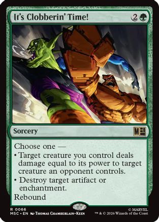 It's Clobberin' Time! (Surge Foil) (MSC-066) - Commander: Marvel Super Heroes Foil
