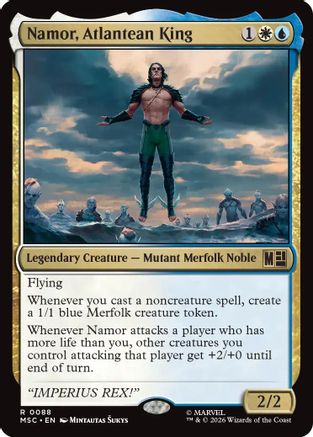 Namor, Atlantean King (MSC-088) - Commander: Marvel Super Heroes