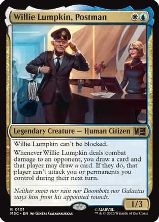 Willie Lumpkin, Postman (Surge Foil) (MSC-101) - Commander: Marvel Super Heroes Foil