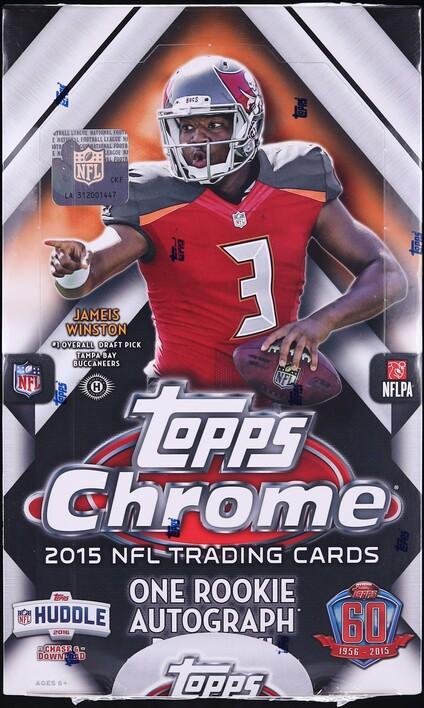 2015 Topps Chrome Football Hobby Box