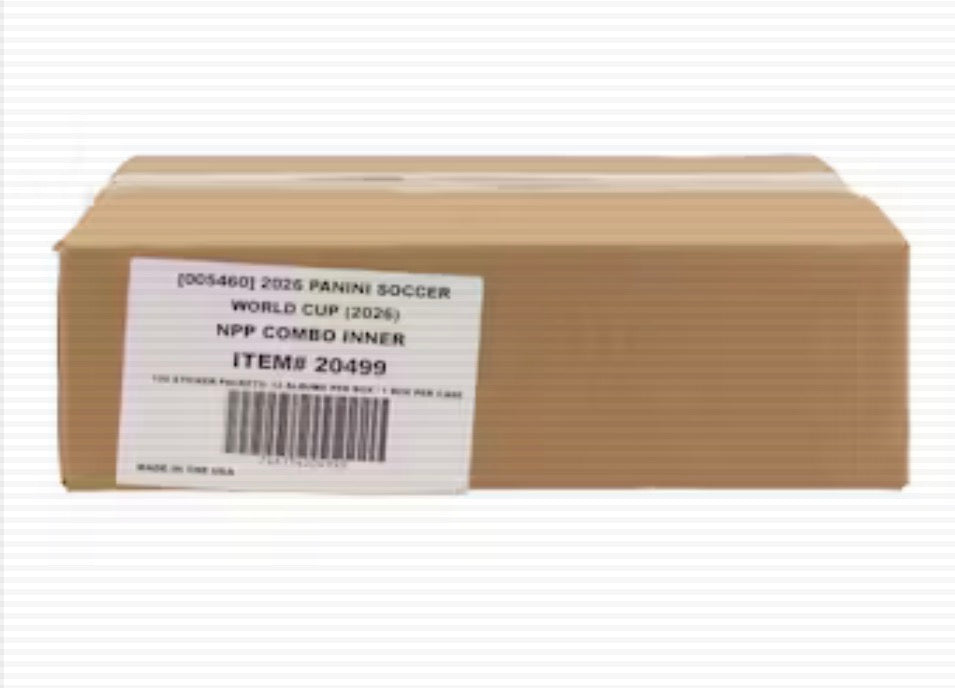Panini: 2026 World Cup Soccer Stickers - NPP Combo Sealed Inner Case (100 Sticker Packs + 12 Albums)