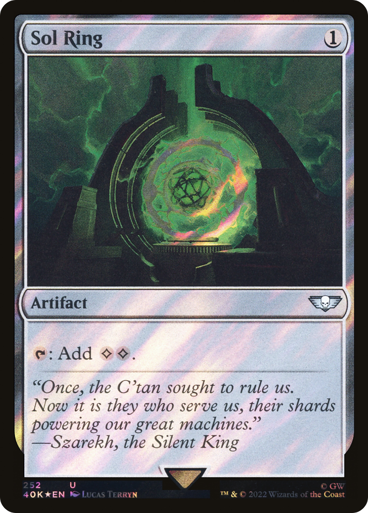 Sol Ring (40K-252â˜…) - Warhammer 40,000 Commander Foil