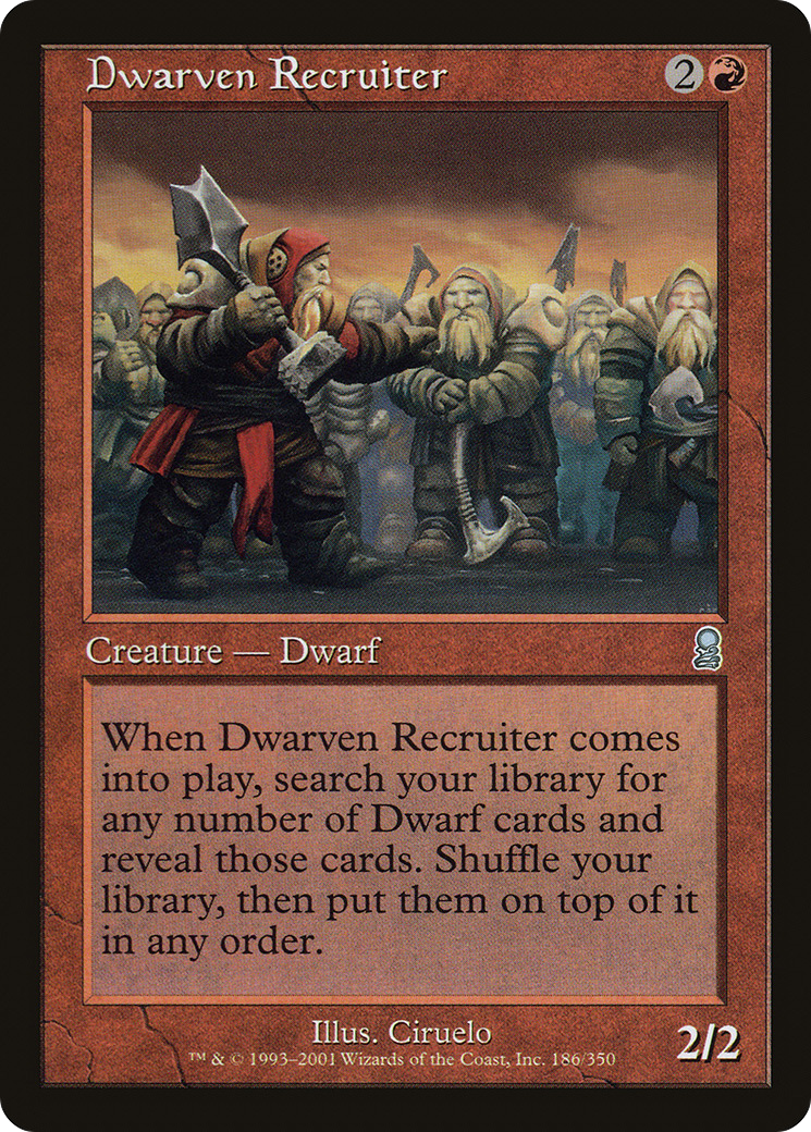 Dwarven Recruiter (ODY-186) - Odyssey Foil