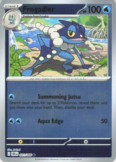 Frogadier - 021/086 - Common [me04-021] [Reverse Holo]