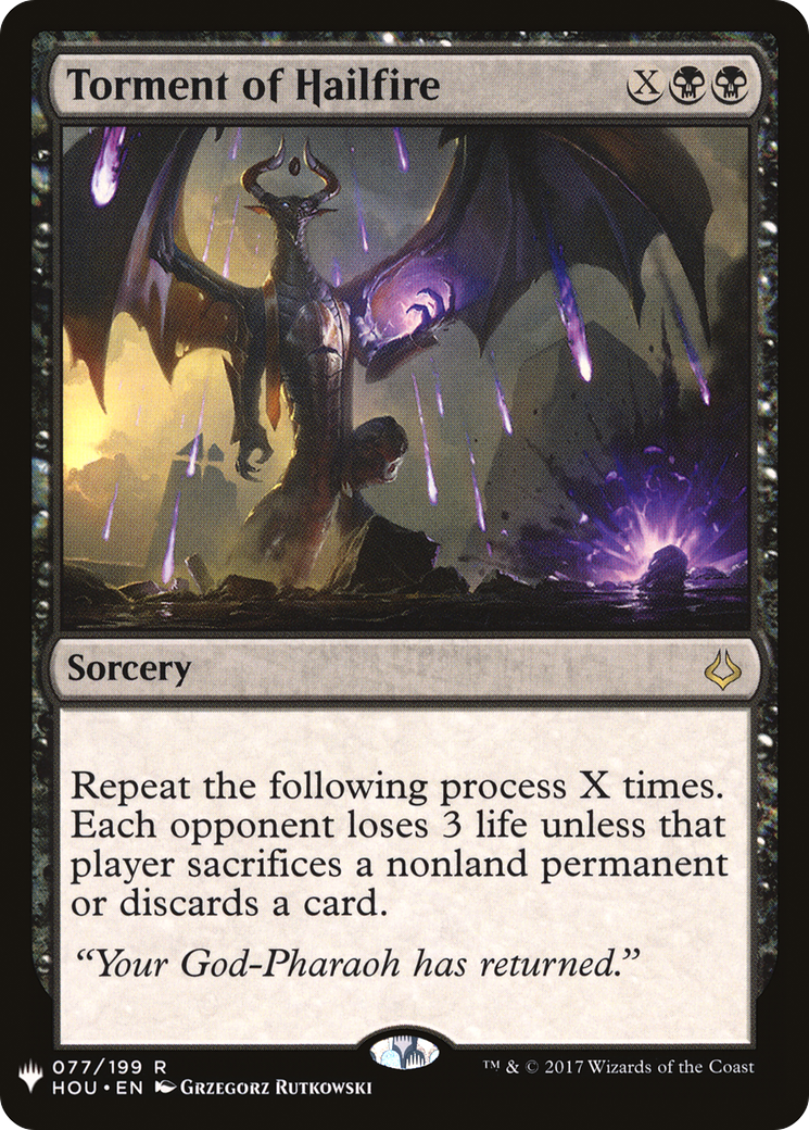 Torment of Hailfire (LIST-HOU-77) - The List