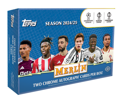 2024/25 Topps UEFA Club Competitions Merlin Chrome Soccer Breaker's Delight Box