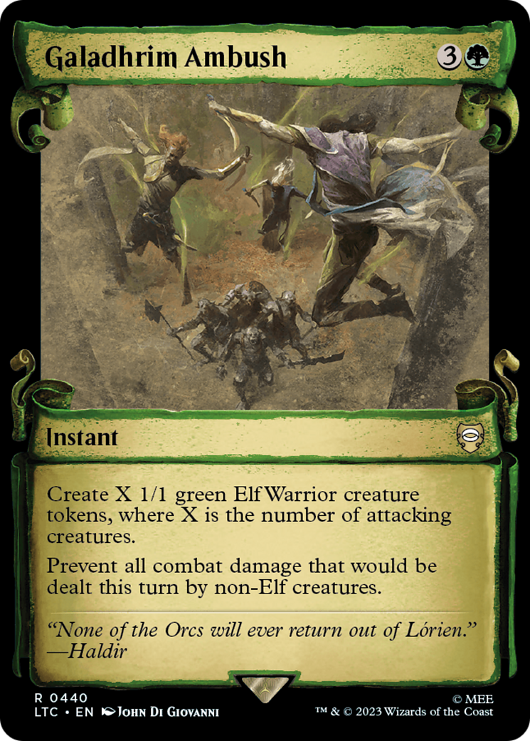 Galadhrim Ambush (LTC-440) - Tales of Middle-earth Commander: (Showcase) Foil