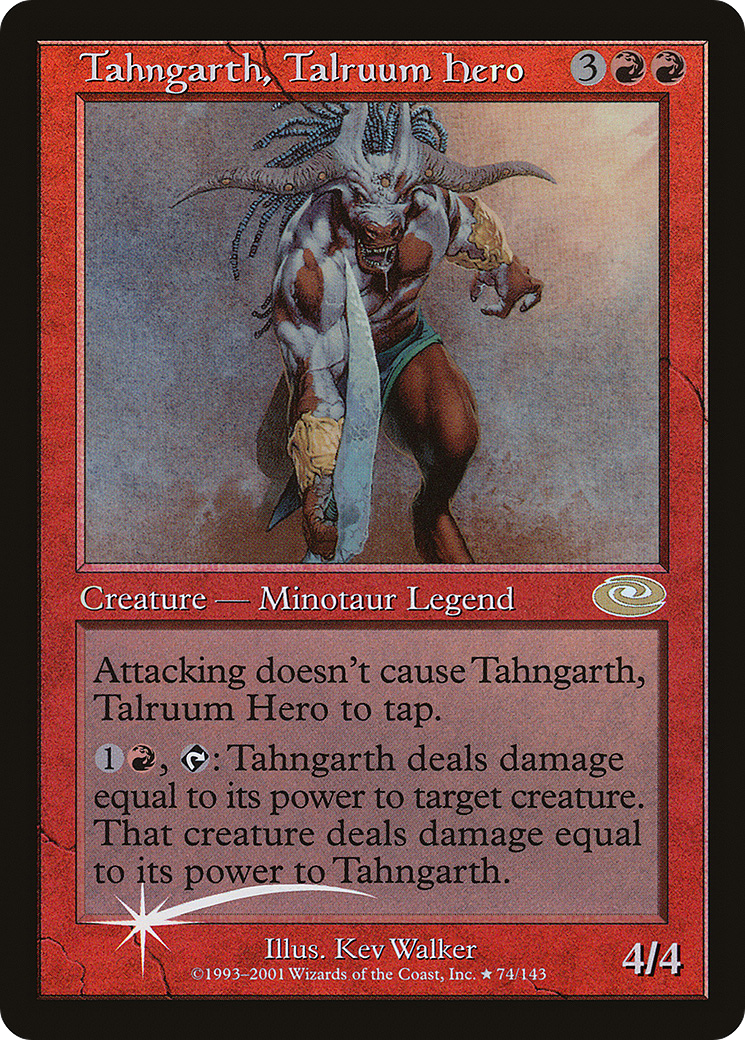 Tahngarth, Talruum Hero (PLS-74â˜…) - Planeshift Foil