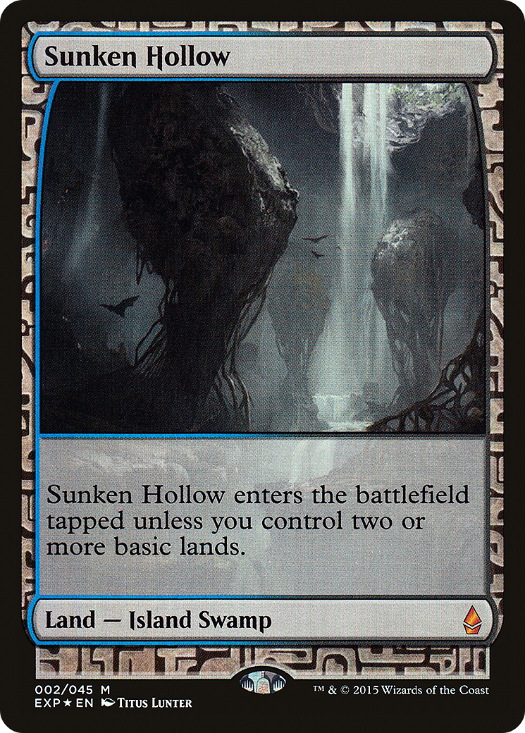 Sunken Hollow (EXP-002) - Zendikar Expeditions Foil