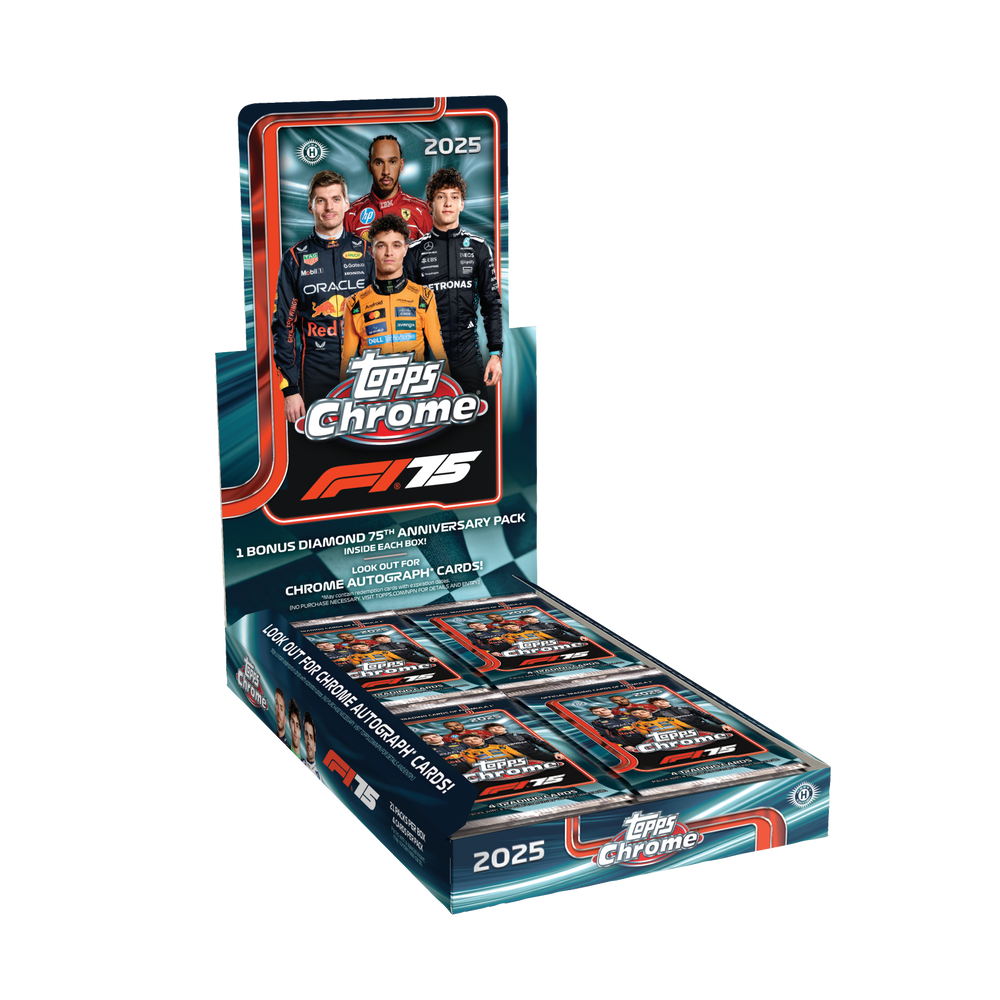 2025 Topps Chrome Formula 1 Racing Hobby 12 Box Case