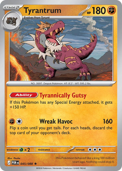 Tyrantrum - 045/088 - Rare [me03-045] [Holo]