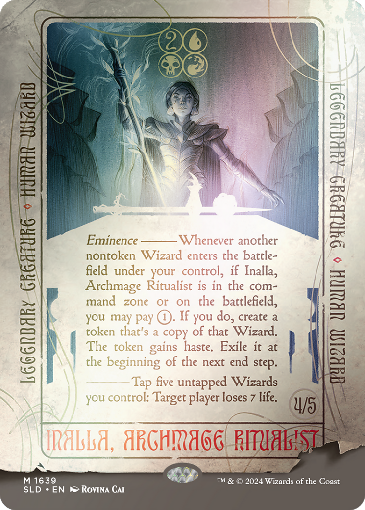 Inalla, Archmage Ritualist (SLD-1639â˜…) - Secret Lair Drop (Borderless) Foil