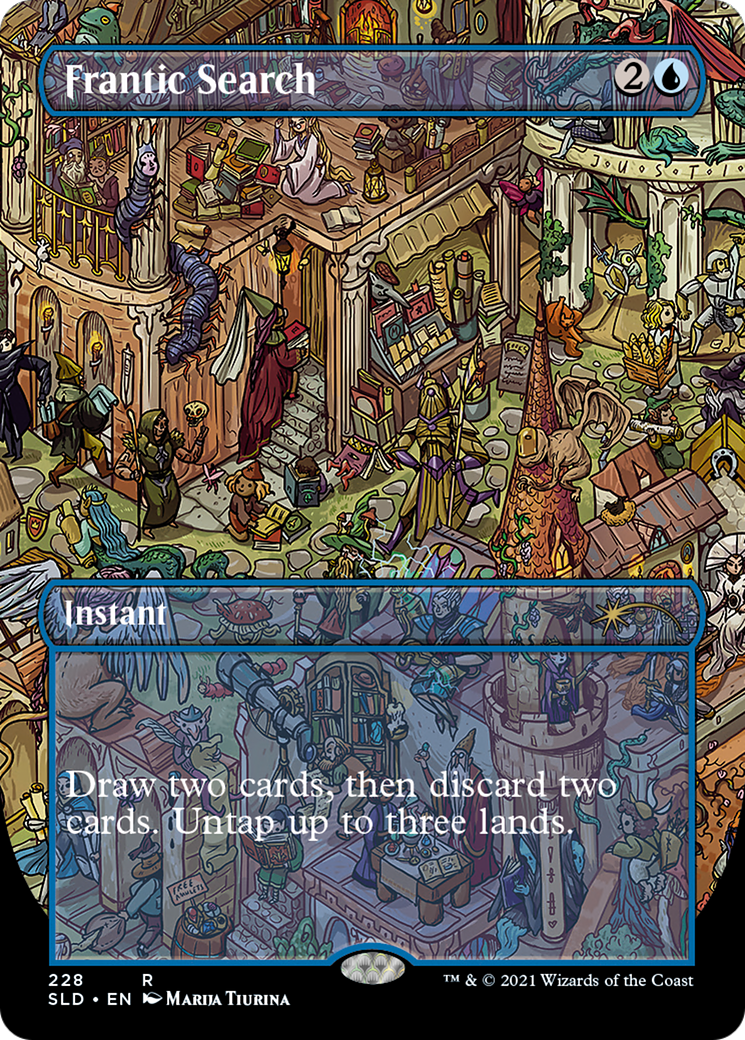 Frantic Search (SLD-228) - Secret Lair Drop (Borderless) Foil
